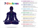 Guide to the 7 chakras and their attribution poster wall design