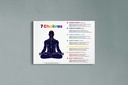 Guide to the 7 chakras and their attribution poster wall design