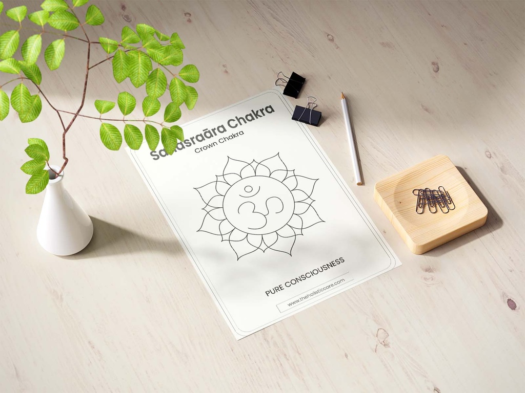Crown Chakra (Sahasrara Chakra) Wall Poster | Instant Digital Art Download
