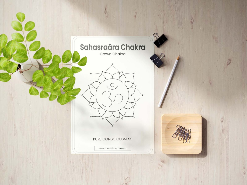 Crown Chakra (Sahasrara Chakra) Wall Poster | Instant Digital Art Download