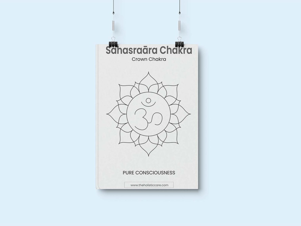 Crown Chakra (Sahasrara Chakra) Wall Poster | Instant Digital Art Download