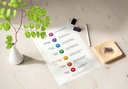 7 chakra wall art poster with short affirmations | spiritual decor for your home, yoga studio or wellness center