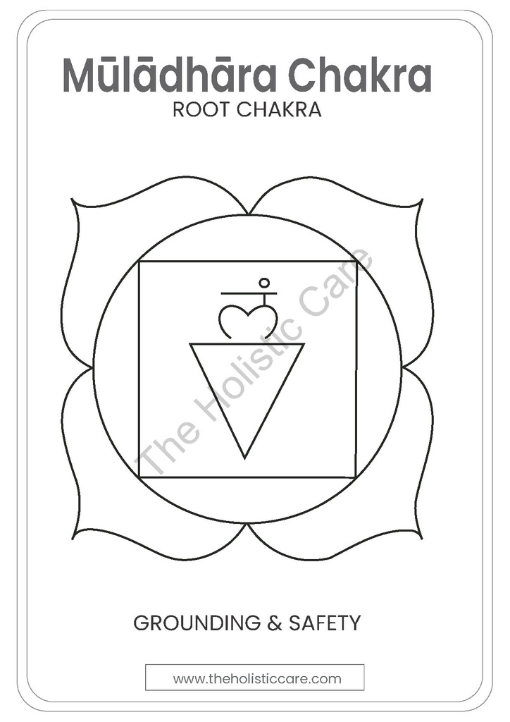 Root Chakra (Muladhara Chakra) Poster | Wall Art Digital Download | Spiritual Decor